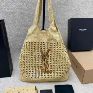 saint-laurent-icare-bag-made-of-raffia thumbnail 4