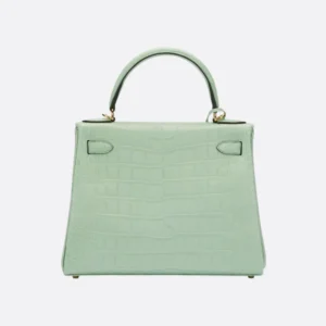 hermes-kelly-28-matte-alligator-leather-vert-deau-reversed-stitches thumbnail 4
