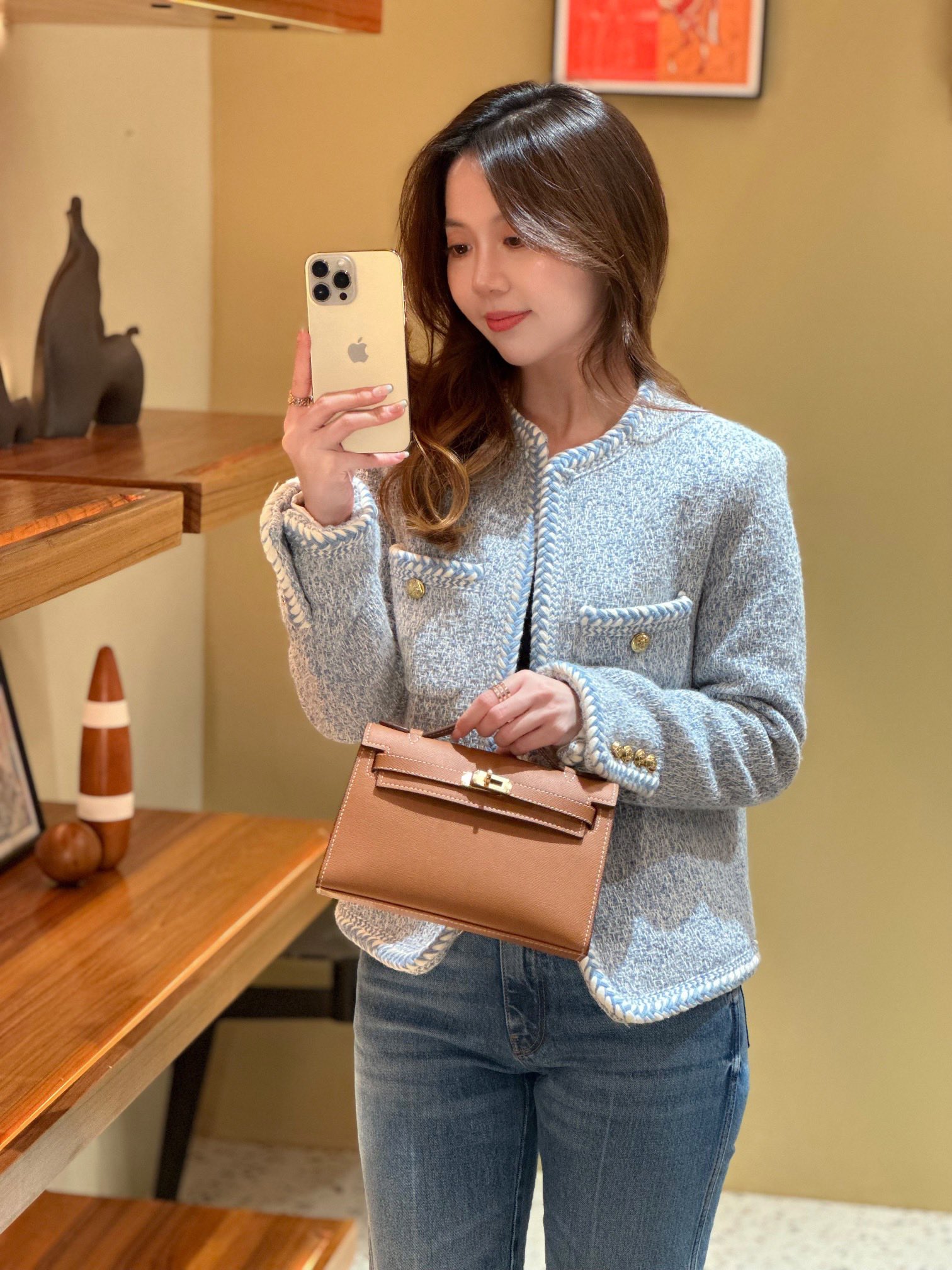hermes-kelly-mini-1st-kelly-pochette-generation-epsom-palm-leather-golden-brown thumbnail 10