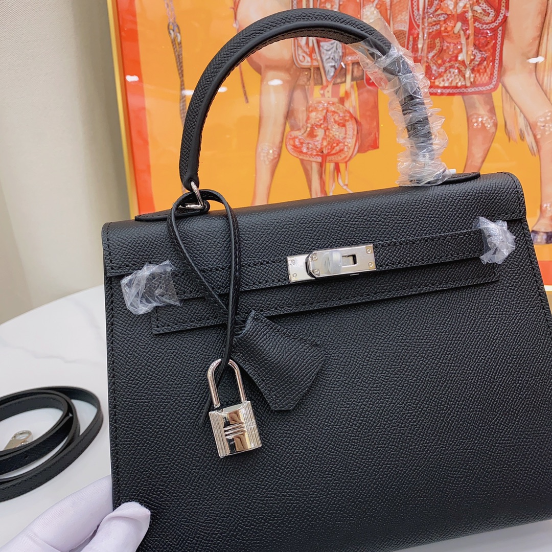 hermes-kelly-haze-black-silver-hardware-bag thumbnail 10