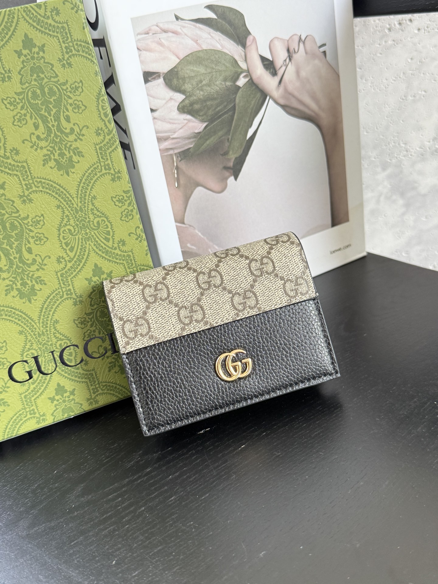 gucci-double-g-bicolor-card-case-wallet thumbnail 2
