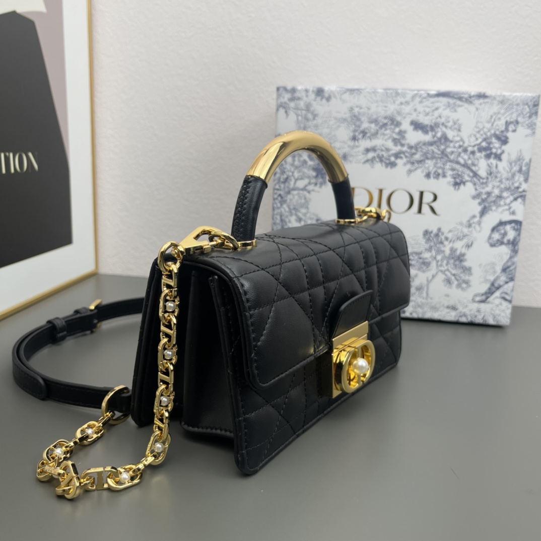dior-ange-mini-black-leather-black-bag thumbnail 2