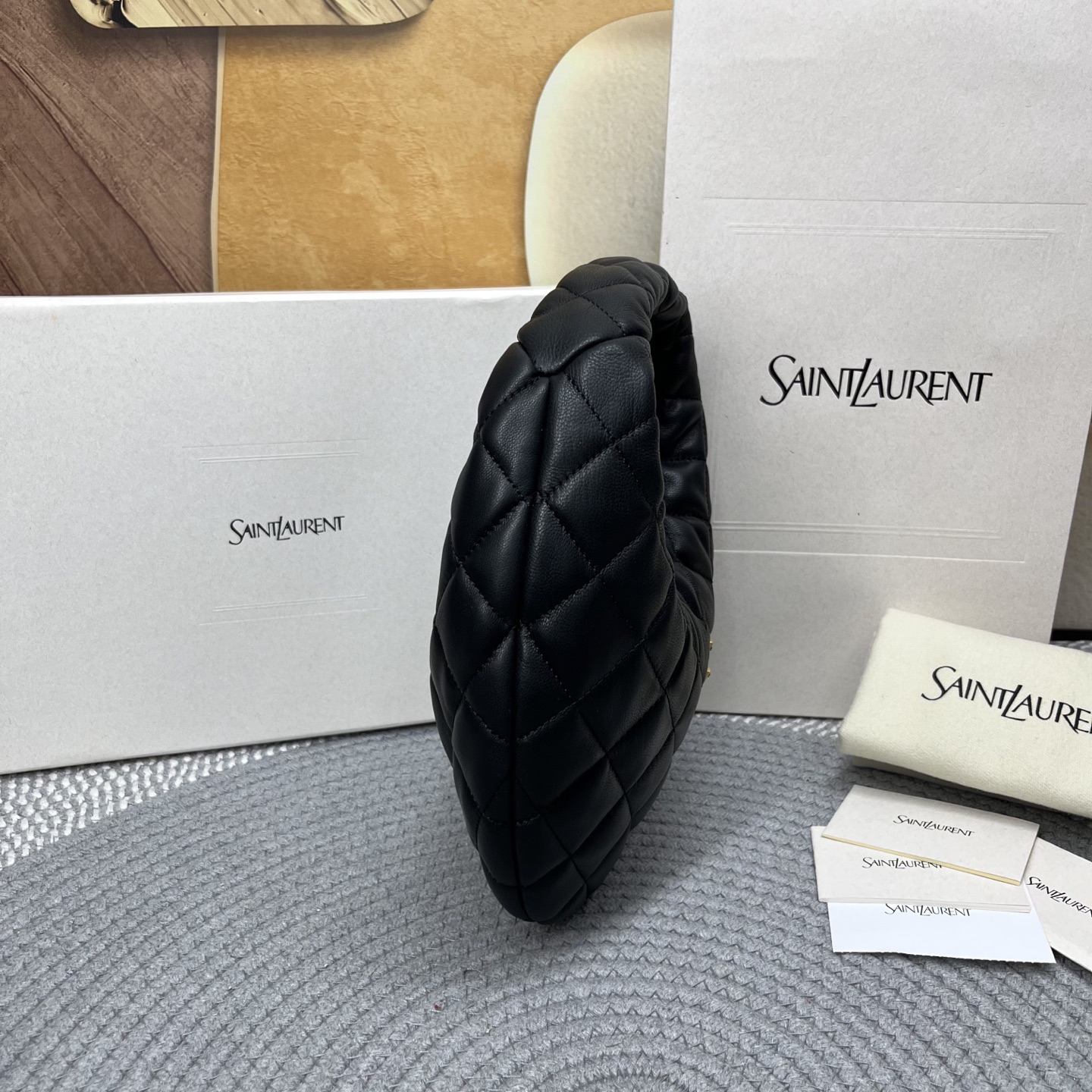 saint-laurent-ysl-icarino-in-quilted-nappa-hobo-bag-black thumbnail 4