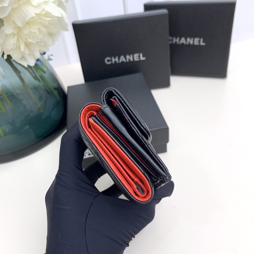 chanel-19-flap-card-holder-black thumbnail 8