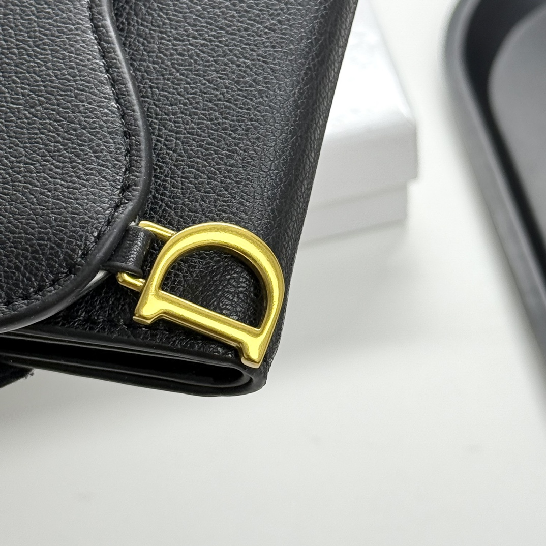 dior-saddle-lotus-wallet-goatskin-black thumbnail 10