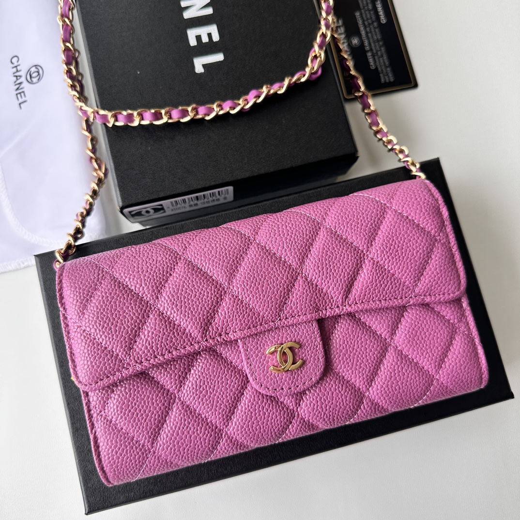 chanel-23-wallet-on-chain-pink-bag thumbnail 3