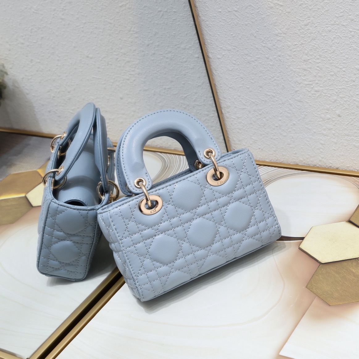 christian-dior-lady-d-joy-bag-sky-blue thumbnail 6