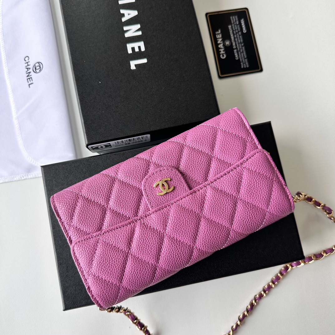 chanel-23-wallet-on-chain-pink-bag thumbnail 6