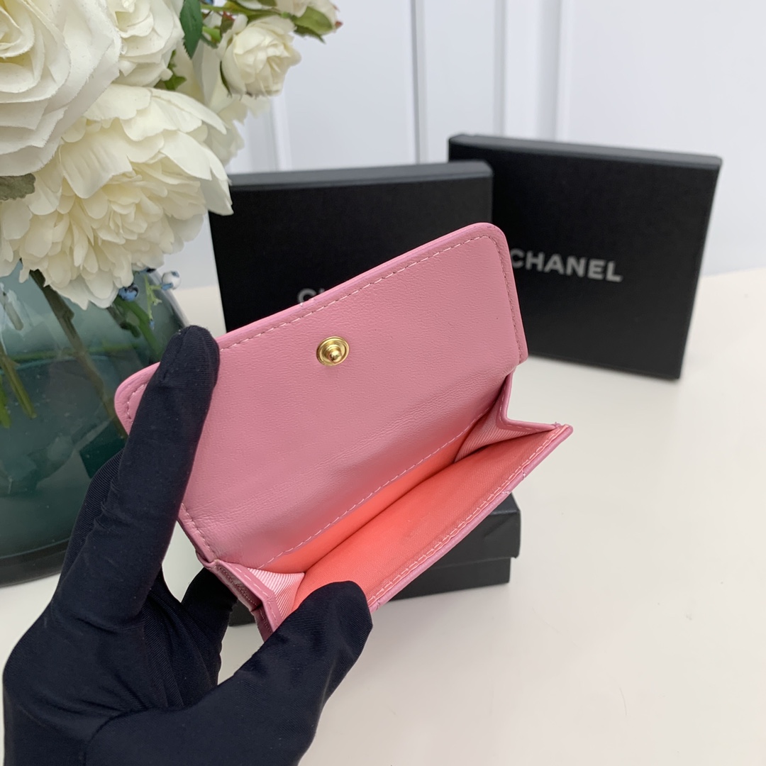 chanel-19-flap-card-holder-pink thumbnail 9