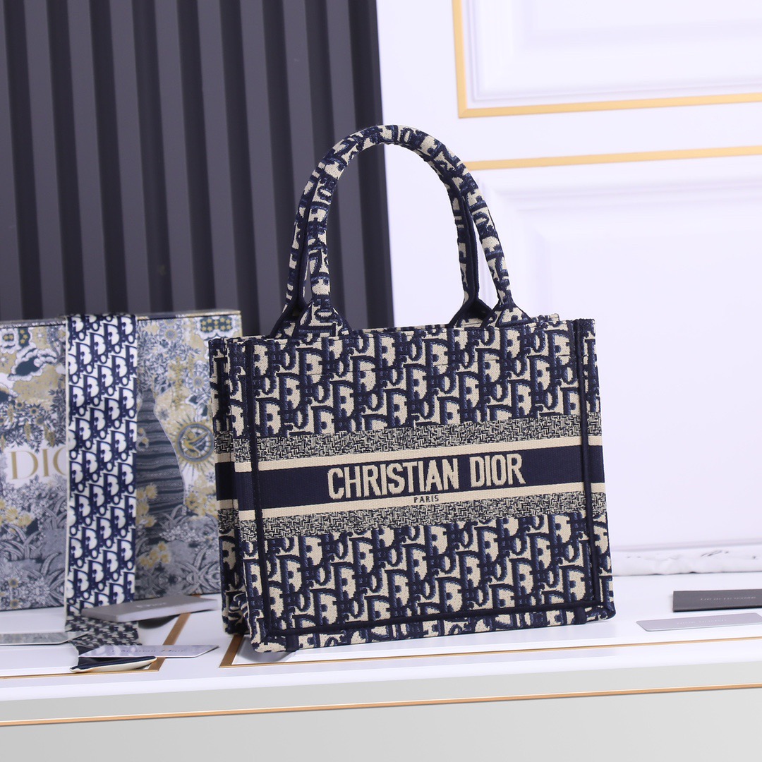 dior-book-blue-tote-small-bag thumbnail 2