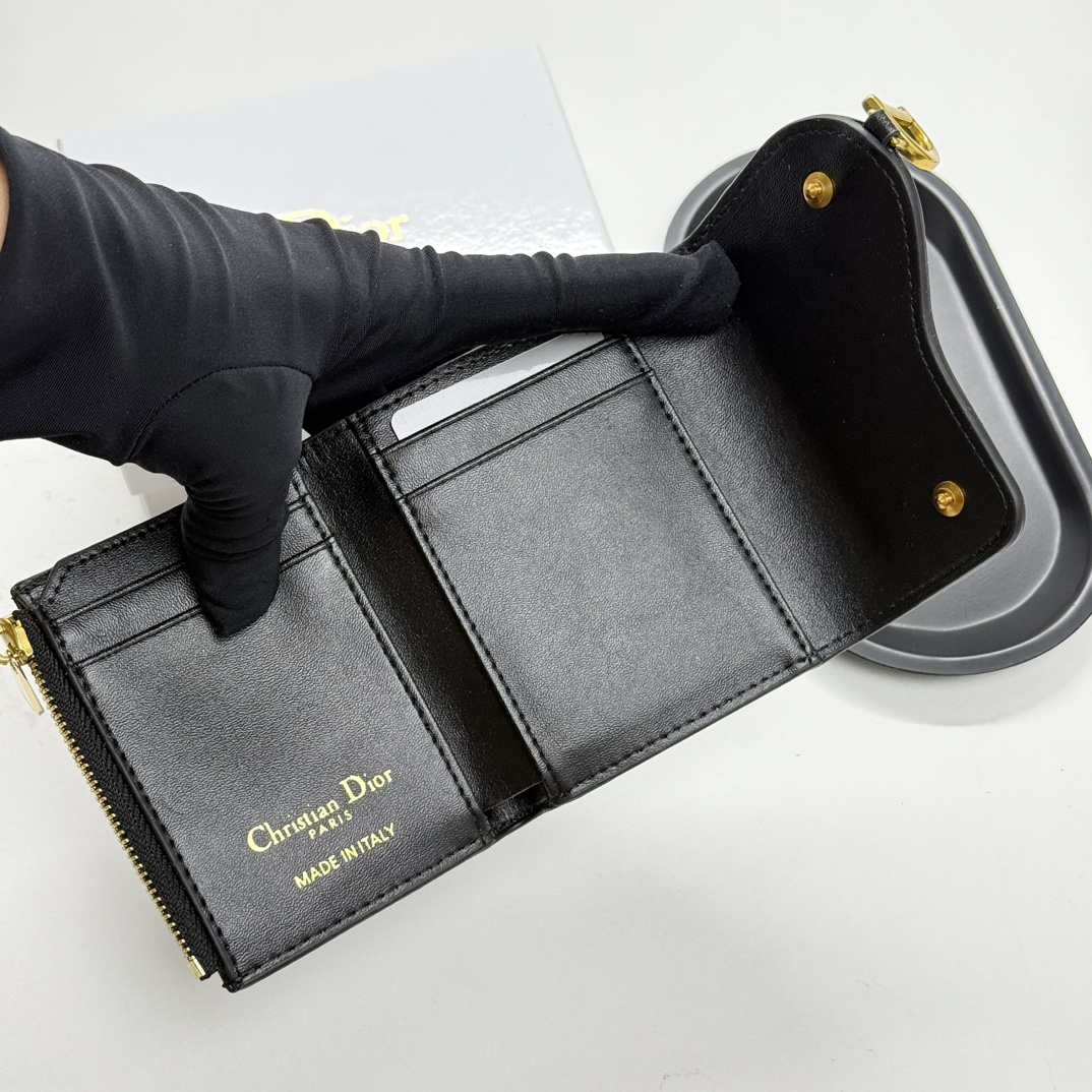 dior-saddle-lotus-wallet-goatskin-black thumbnail 8