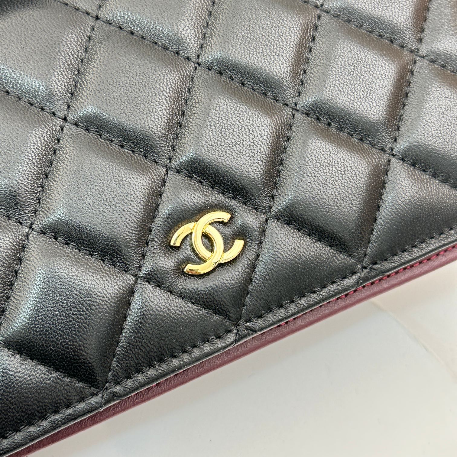 chanel-calfskin-leather-quilted-long-wallet-black-bag thumbnail 6
