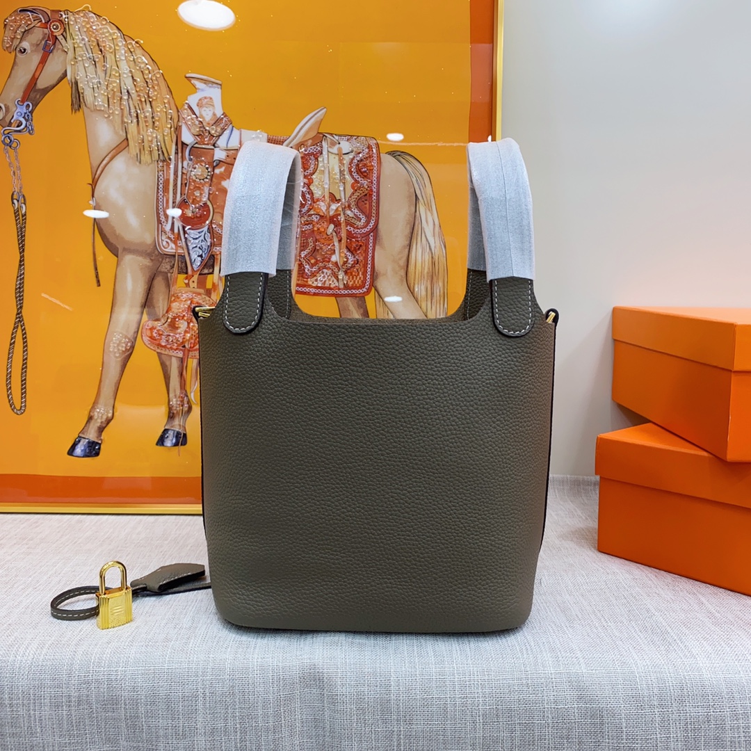 hermes-clemence-picotin-lock-bag-golden-hardware-dark-grey-bag thumbnail 4