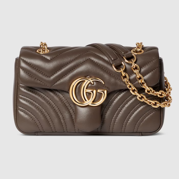 Gucci GG Marmont Small shoulder bag Dark Taupe