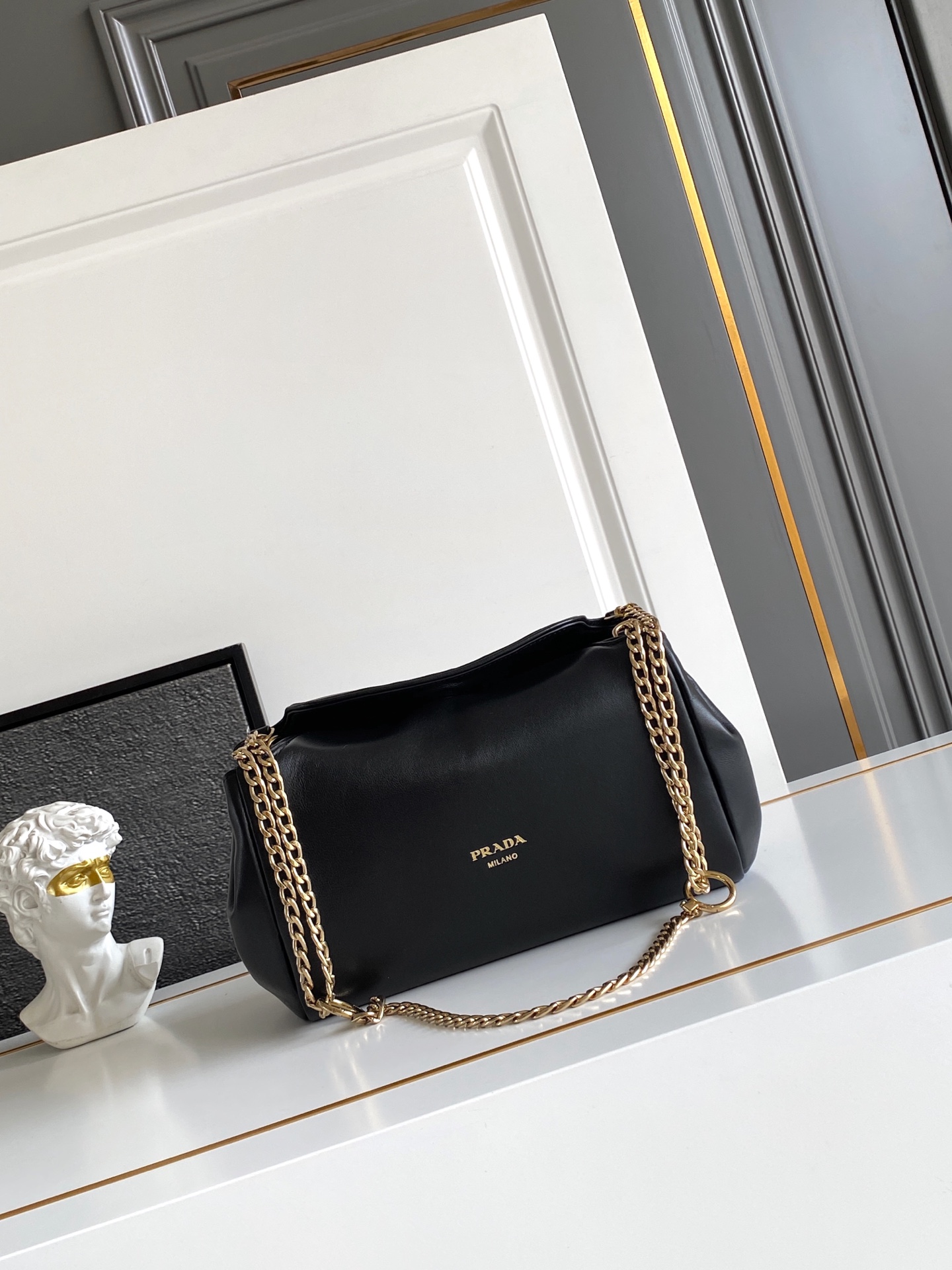 prada-tumulte-small-nappa-leather-bag-black thumbnail 3