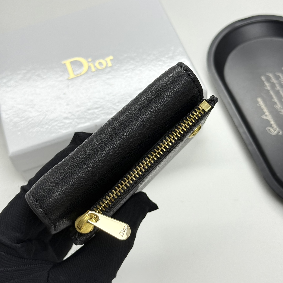 dior-saddle-lotus-wallet-goatskin-black thumbnail 5
