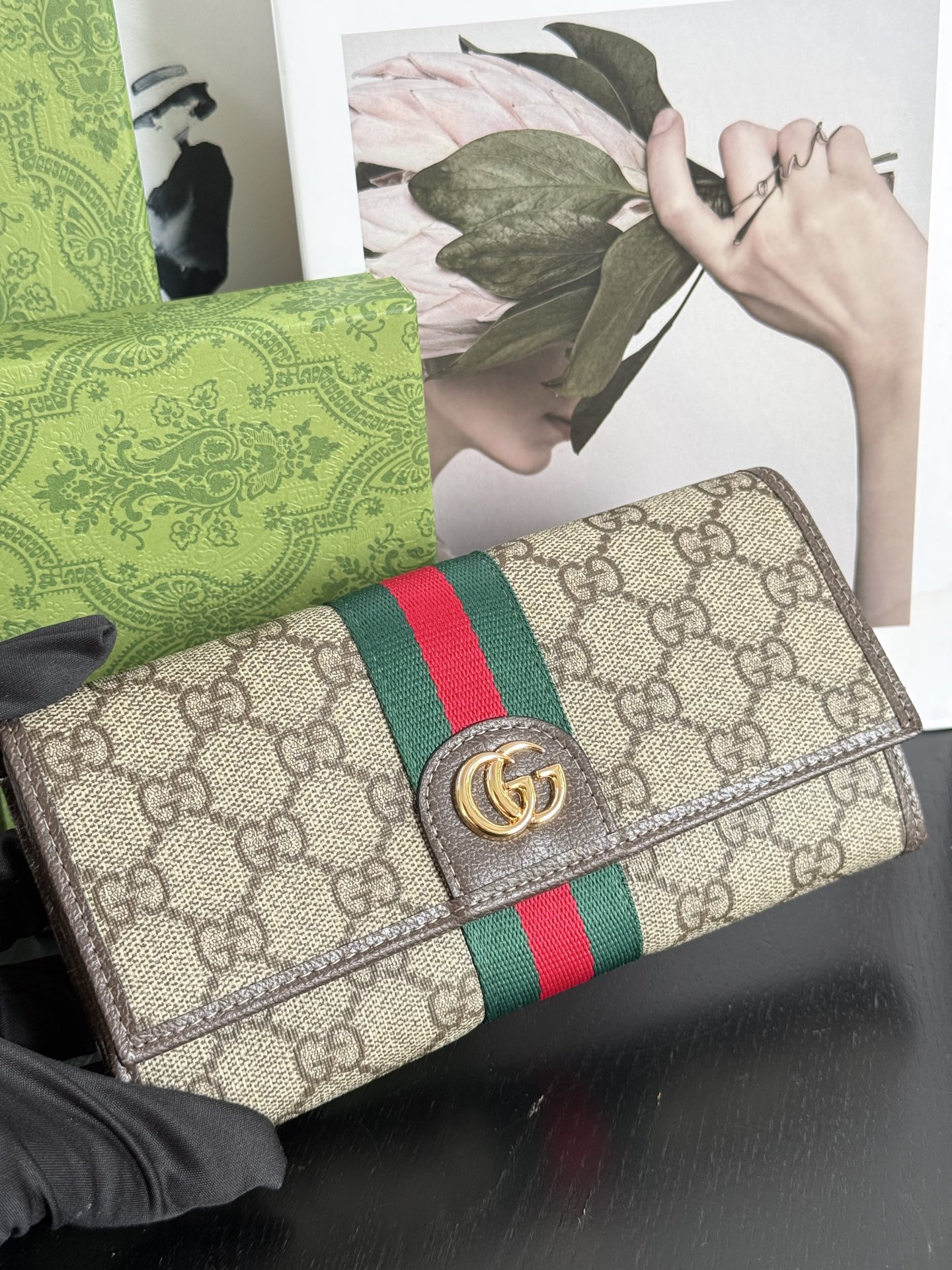 gucci-ophidia-continental-wallet-wallet thumbnail 2