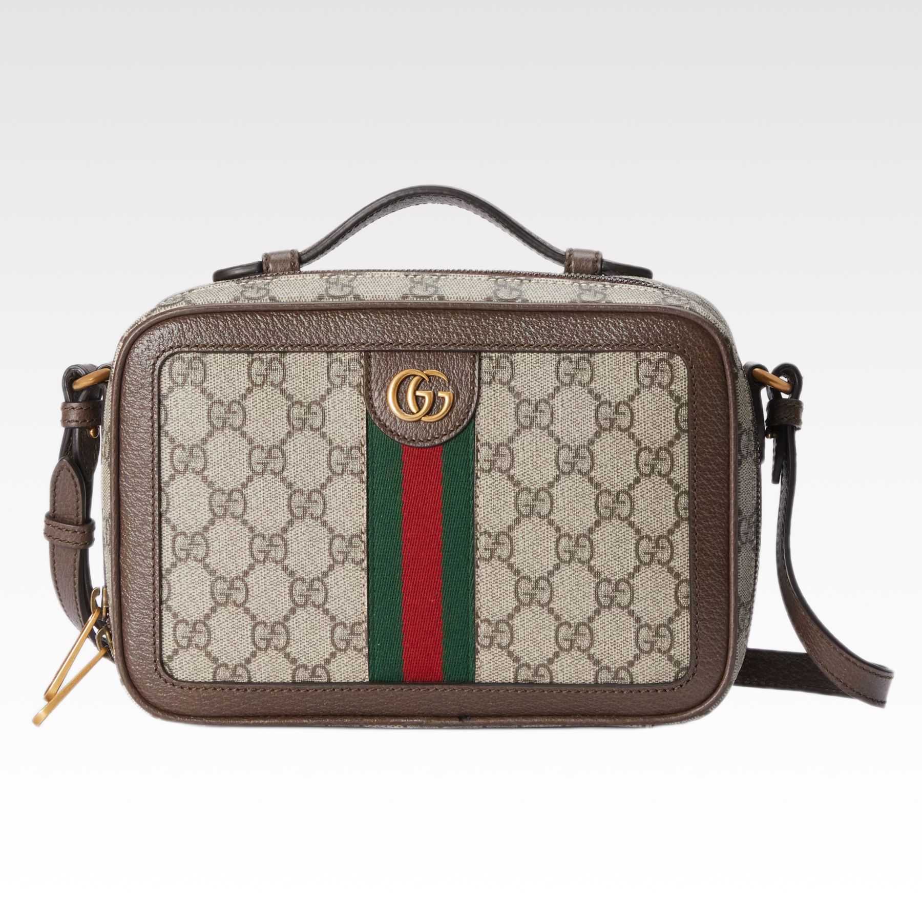Gucci Ophidia Crossbody Brown Leathe Bag