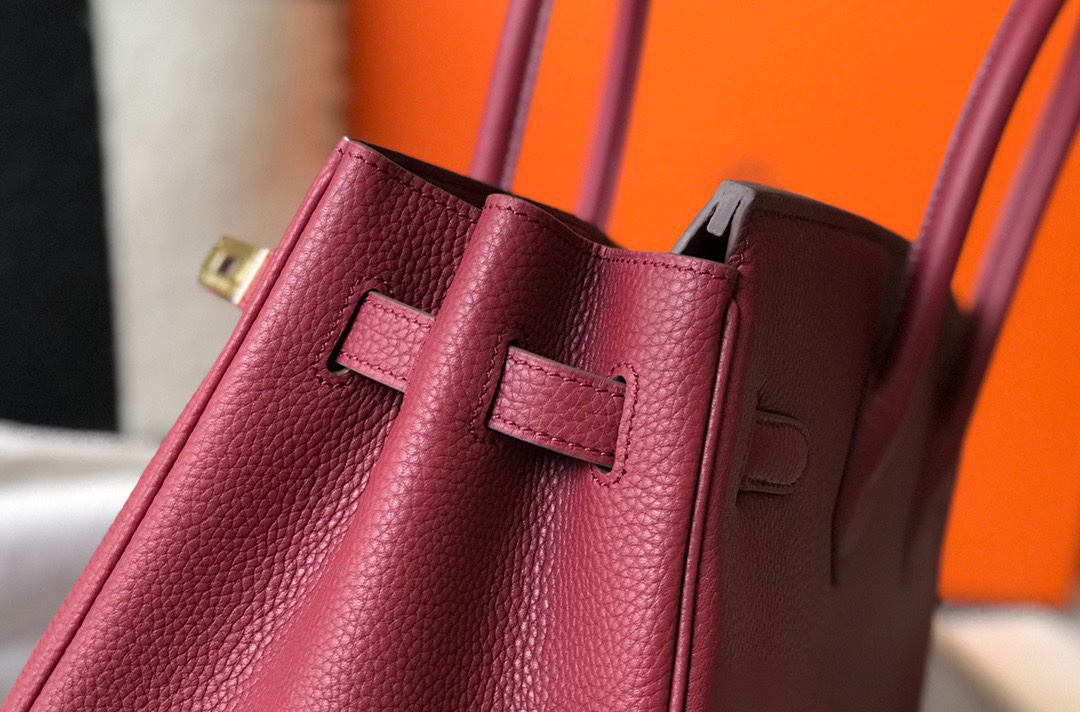 hermes-birkin-togo-retourne-bag-golden-hardware-burgundy-bag thumbnail 5