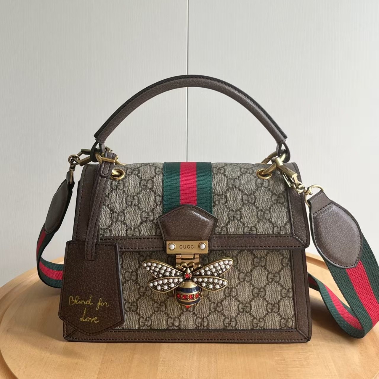 gucci-queen-margaret-bee-top-handle-bag thumbnail 2