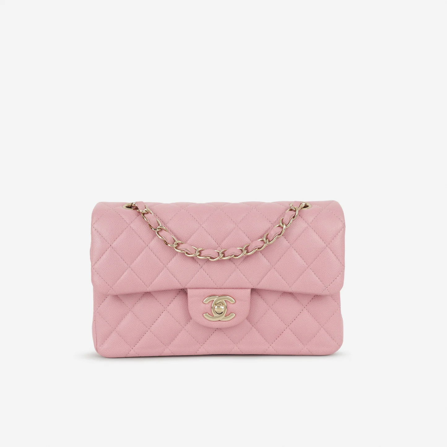 Chanel Classic Double Flap - Pink Caviar Golden Hardware