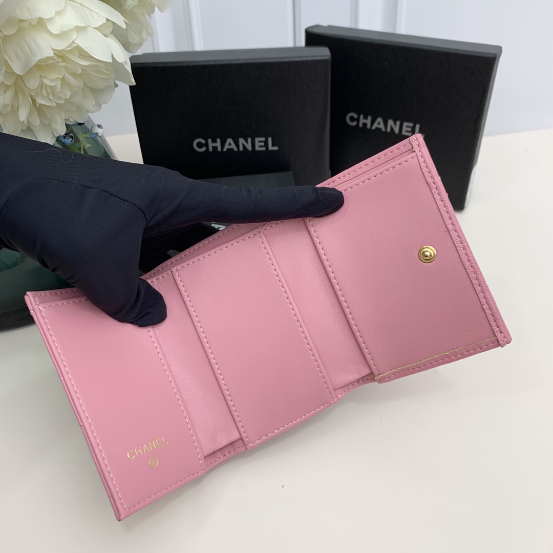 chanel-19-flap-card-holder-pink thumbnail 8