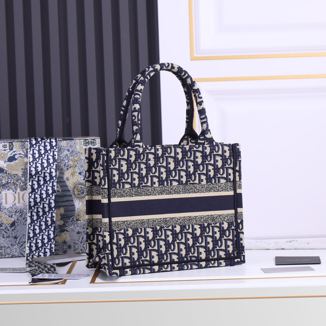 dior-book-blue-tote-small-bag thumbnail 4