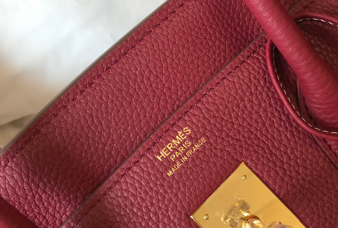 hermes-birkin-togo-retourne-bag-golden-hardware-burgundy-bag thumbnail 8