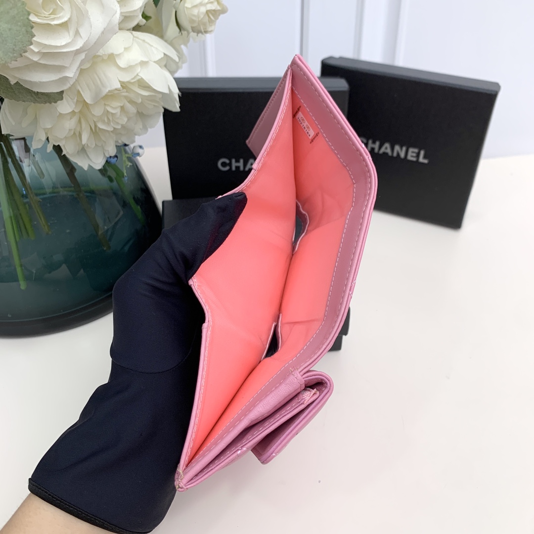 chanel-19-flap-card-holder-pink thumbnail 10
