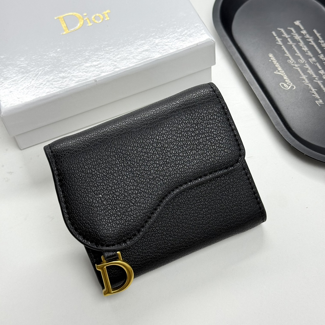 dior-saddle-lotus-wallet-goatskin-black thumbnail 2