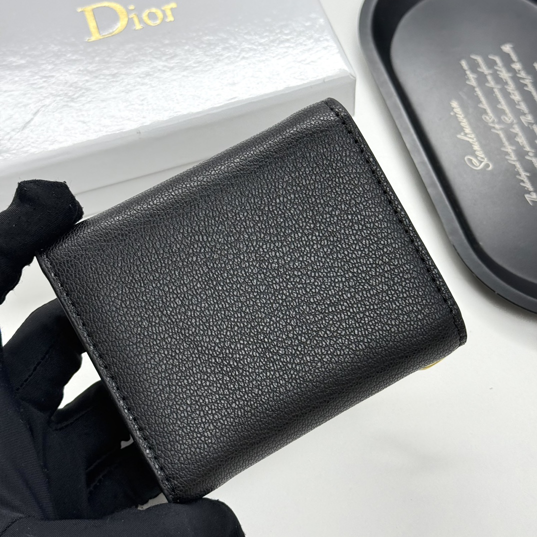 dior-saddle-lotus-wallet-goatskin-black thumbnail 4