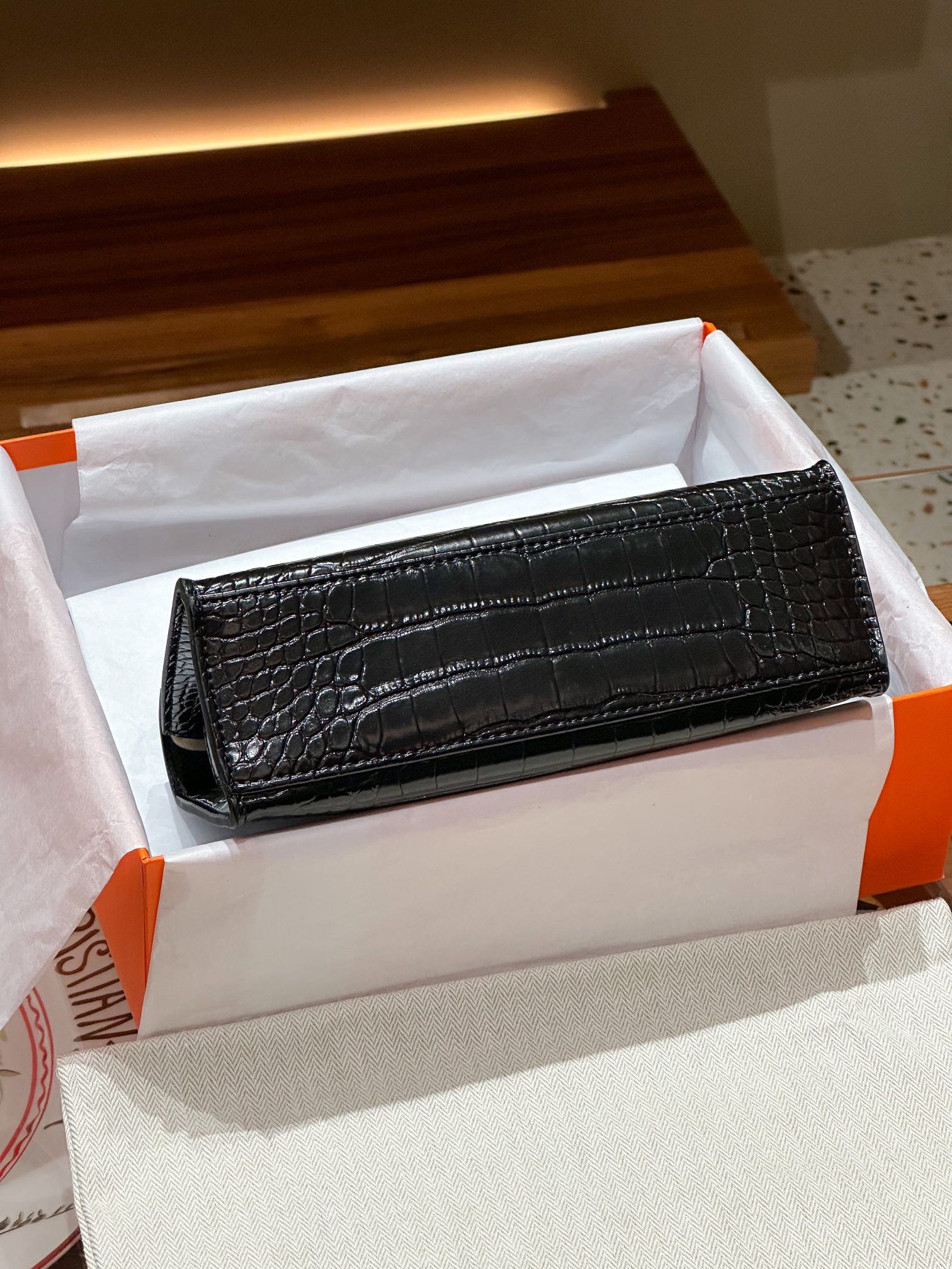 hermes-kelly-mini-1st-kelly-pochette-generation-epsom-palm-leather-black thumbnail 8