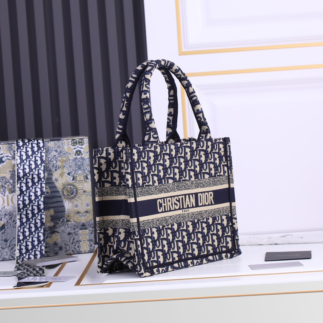 dior-book-blue-tote-small-bag thumbnail 3