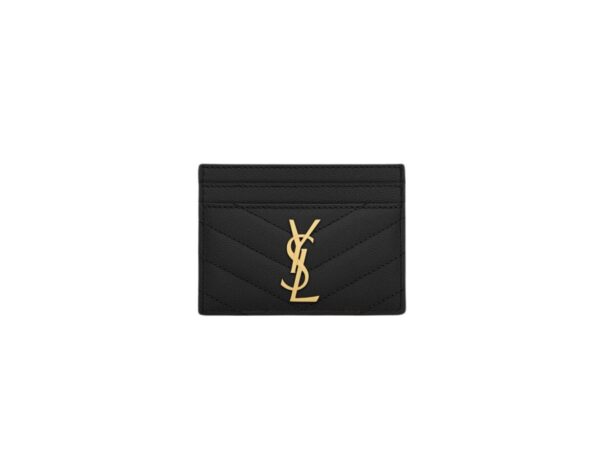Saint Laurent CASSANDRE MATELASSÉ Wallet in lambskin -Black