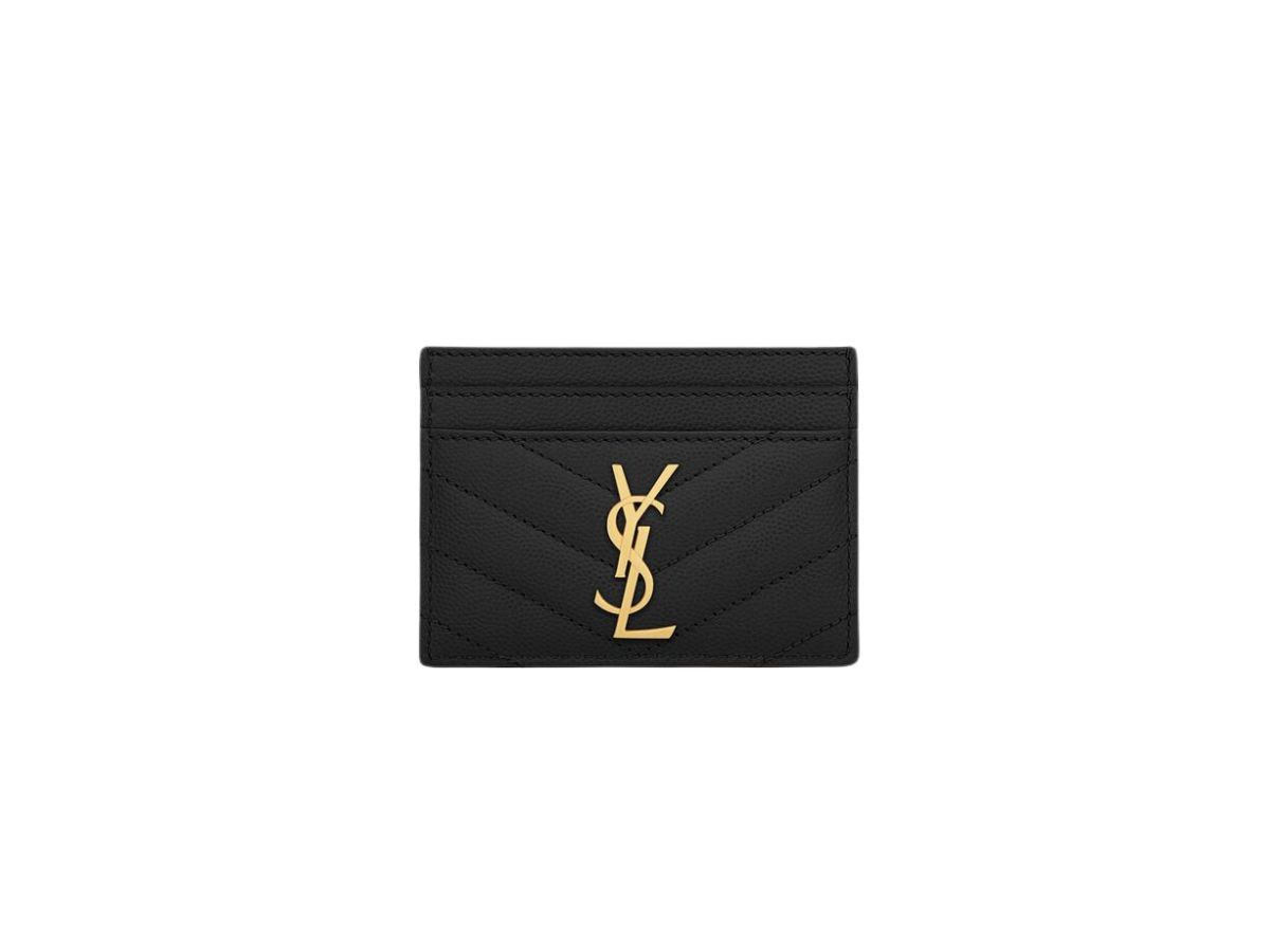 Saint Laurent CASSANDRE MATELASSÉ Wallet in lambskin -Black